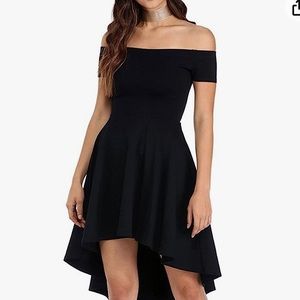 Sarin Mathews high low skater dress black in size small